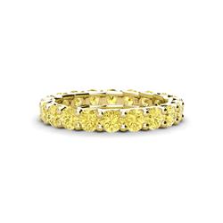 Laida Yellow Sapphire Eternity Band Yellow Sapphire ctw Womens Eternity Ring Stackable K Yellow Gold