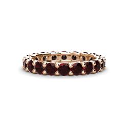 Laida Red Garnet Eternity Band Red Garnet ctw Womens Eternity Ring Stackable K Rose Gold