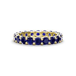 Laida Blue Sapphire Eternity Band Blue Sapphire ctw Womens Eternity Ring Stackable K Yellow Gold