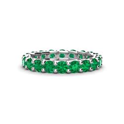 Laida Emerald Eternity Band Emerald ctw Womens Eternity Ring Stackable K White Gold
