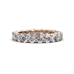 Lucida Round Diamond U Prong Eternity Band Diamond Gallery Womens Eternity Band ctw K Rose Gold