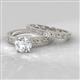 2 - Niah Classic Yellow Diamond Solitaire Bridal Set Ring 