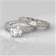 2 - Maren Classic Black Diamond Solitaire Bridal Set Ring 