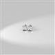 2 - Zoey Princess Cut Diamond (3.1mm) Solitaire Stud Earrings 