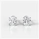 2 - Alida 2.50 ctw (6.00 mm) Cushion Shape IGI Certified Lab Grown Diamond Solitaire Women Stud Earrings 