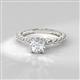 2 - Sariah Desire Red Garnet and Diamond Engagement Ring 