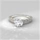 2 - Rachel Classic 1.00 ct IGI Certified Lab Grown Diamond Round (6.50 mm) Solitaire Engagement Ring 