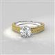 2 - Kelis Desire Peridot and Diamond Engagement Ring 