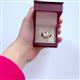 2 - Dianne 2.30 ctw Pear Shape Created Ruby Women Solitaire Ring 