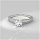 2 - Celia Red Garnet and Diamond Engagement Ring 