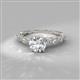 2 - Amaira Red Garnet and Diamond Engagement Ring 