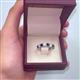 2 - Joyce 3.40 mm Amethyst and Lab Grown Diamond Eternity Band 