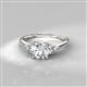 2 - Eve Signature 6.50 mm Rhodolite Garnet and Diamond Engagement Ring 