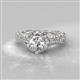 2 - Maura Signature Morganite and Diamond Floral Halo Engagement Ring 