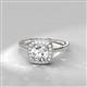 2 - Alaina Signature Pink Tourmaline and Diamond Halo Engagement Ring 