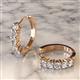 6 - Aricia Petite 0.30 ctw Diamond Hoop Earrings 