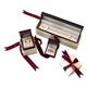 8 - Adsila Princess Cut Red Garnet Solitaire Engagement Ring 