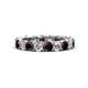 1 - Lucida 4.31 ctw (3.80 mm) Round Red Garnet and Natural Diamond Eternity Band 
