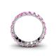 5 - Zenia 2.70 mm Pink Sapphire Double Row Eternity Band 