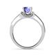 4 - Nessa Tanzanite and Diamond Bridal Set Ring 