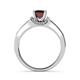 4 - Nessa Red Garnet and Diamond Bridal Set Ring 