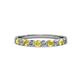 2 - Clara 2.70 mm Yellow Sapphire and Diamond 10 Stone Wedding Band 