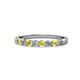 1 - Clara 2.70 mm Yellow Sapphire and Diamond 10 Stone Wedding Band 