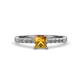 1 - Fenice Citrine and Diamond Bridal Set Ring 