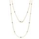 1 - Lien (13 Stn/2.3mm) Iolite and Diamond on Cable Necklace 