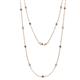 1 - Lien (13 Stn/2.6mm) Iolite and Diamond on Cable Necklace 