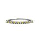 1 - Iskra 1.50 mm Round Yellow Sapphire and Diamond 18 Stone Wedding Band 