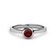 1 - Natare 0.63 ct Red Garnet Round (5.00 mm) Solitaire Engagement Ring  