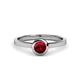 1 - Natare 0.55 ct Ruby Round (5.00 mm) Solitaire Engagement Ring  