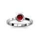 3 - Natare 0.55 ct Ruby Round (5.00 mm) Solitaire Engagement Ring  
