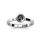 3 - Natare 0.50 ct Black Diamond Round (5.00 mm) Solitaire Engagement Ring  