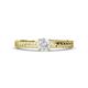 1 - Keona White Sapphire Solitaire Bridal Set Ring 