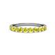 3 - Clara 3.00 mm Yellow Diamond 10 Stone Wedding Band 