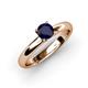 3 - Bianca 6.00 mm Round Blue Sapphire Solitaire Engagement Ring 