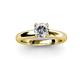 2 - Bianca GIA Certified 6.50 mm Round Diamond Solitaire Engagement Ring 