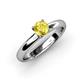 3 - Bianca Yellow Sapphire Solitaire Engagement Ring 