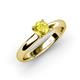 3 - Bianca Yellow Sapphire Solitaire Engagement Ring 