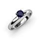 3 - Bianca Blue Sapphire Solitaire Ring  