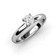 3 - Bianca White Sapphire Solitaire Ring  