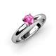 3 - Bianca Pink Sapphire Solitaire Engagement Ring 