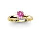 2 - Bianca Pink Sapphire Solitaire Engagement Ring 