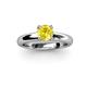 2 - Bianca Yellow Sapphire Solitaire Engagement Ring 