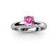 2 - Bianca Pink Sapphire Solitaire Engagement Ring 