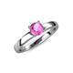 4 - Kyle Pink Sapphire Solitaire Ring  
