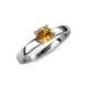 4 - Kyle Citrine Solitaire Ring  