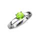 4 - Kyle Peridot Solitaire Ring  